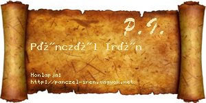 Pánczél Irén névjegykártya