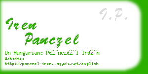 iren panczel business card